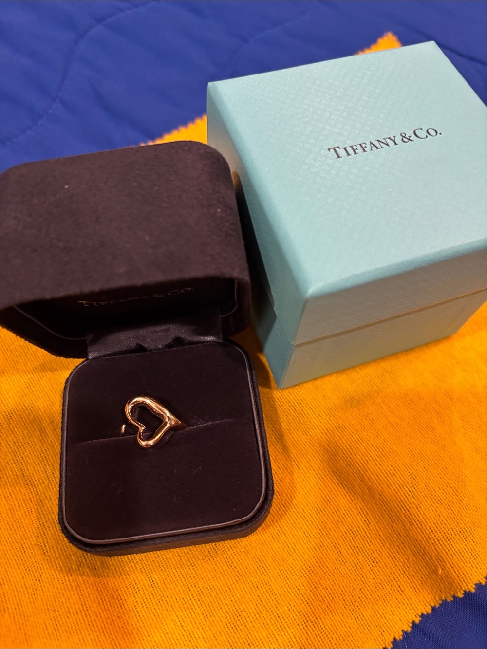 Tiffany & Co. Elsa Peretti Open Heart Ring in Yellow Gold